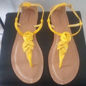 Yellow Flower Sandals
